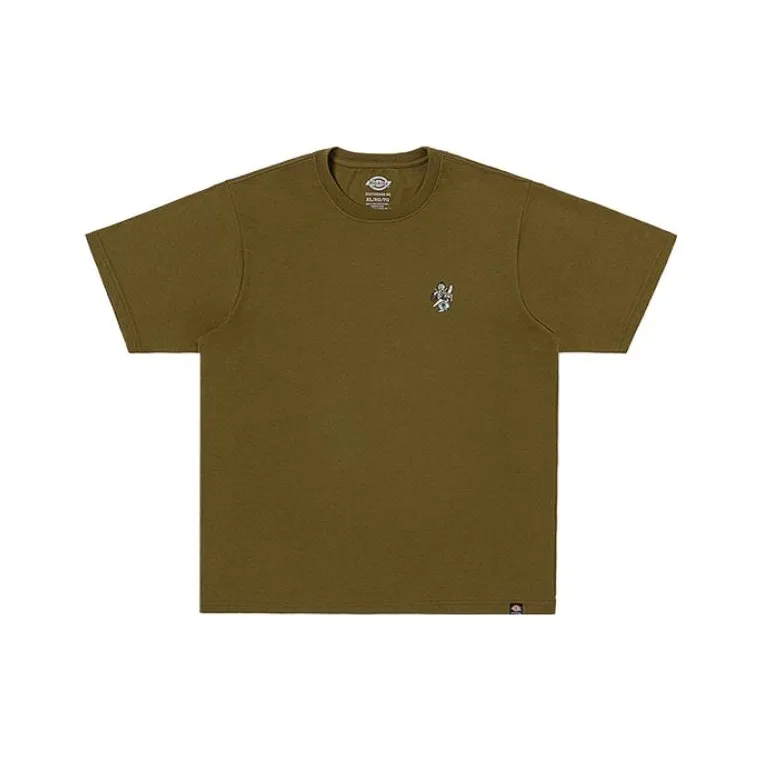 Dickies T Shirts Unisex Dark Olive Green-0