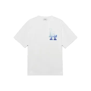 MLB SS23 Drop Shoulder Sleeve T Shirt Unisex White