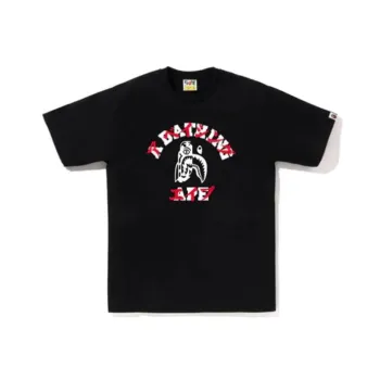 A BATHING APE Tiger Shark Japanese Letter Tee