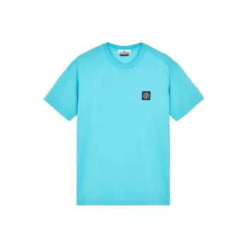 STONE ISLAND T Shirts Men Royal Blue