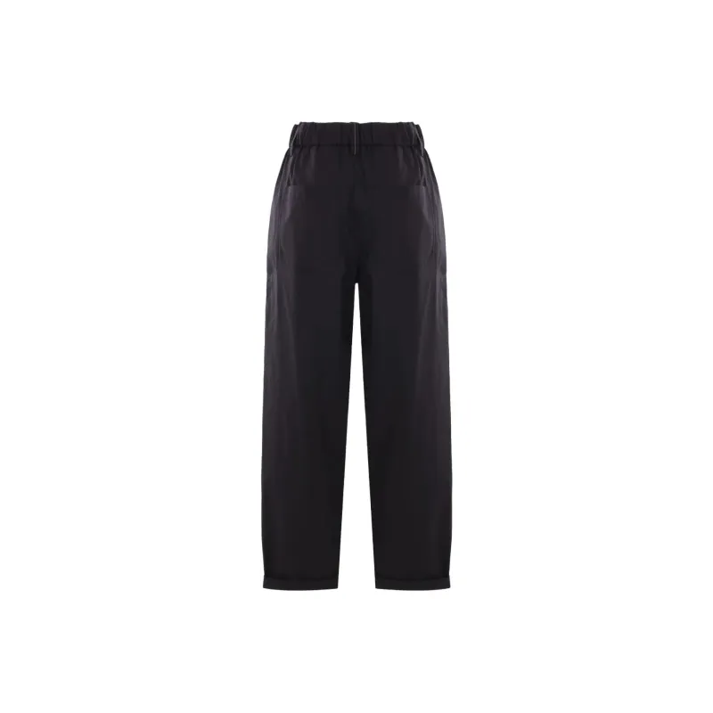 Brunello Cucinelli Monili chain Poplin Trousers-1