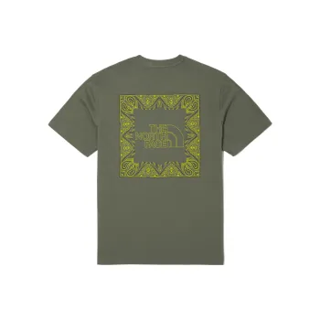 THE NORTH FACE Cashew Flower Collection T Shirts Men Army Green