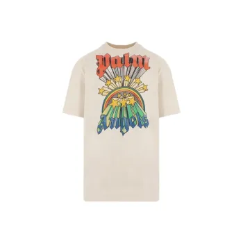 PALM ANGELS Rainbow Stars T Shirt