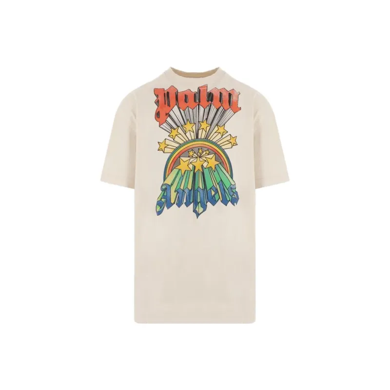 PALM ANGELS Rainbow Stars T Shirt-0