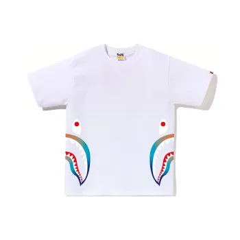 A BATHING APE Gradation Side Shark Tee