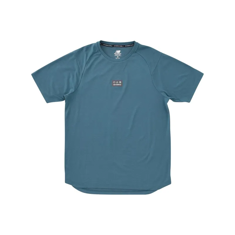 New Balance T Shirts Men Turquoise-0