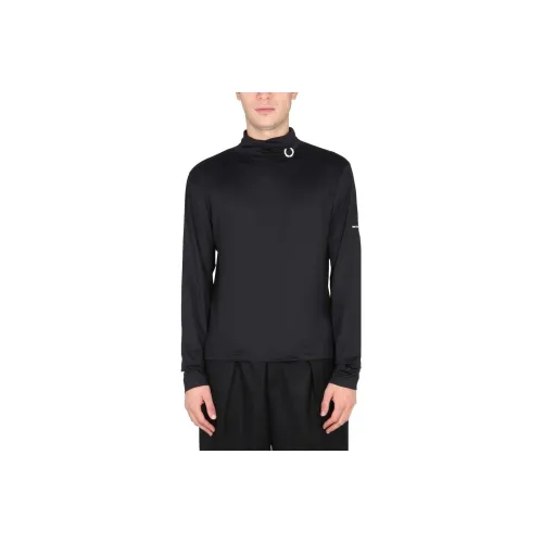 Fred Perry X RAF SIMONS Knitted Sports Pants Mens Black