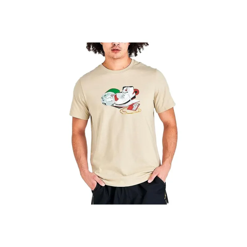 Jordan T Shirts Men Ecru-0