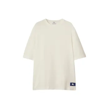 Burberry Logo Patch Crewneck T Shirt