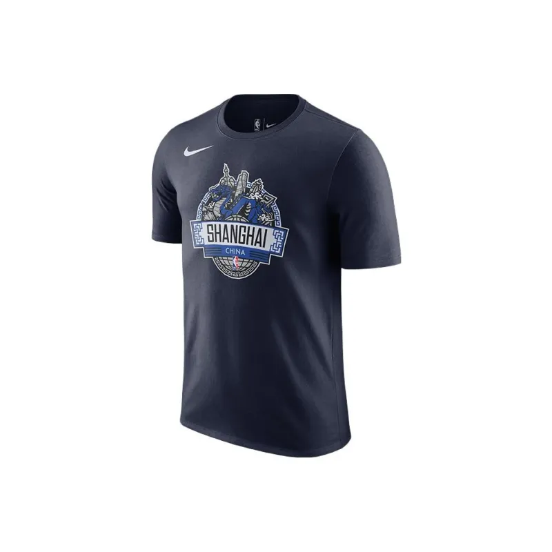 Nike T Shirts Men Navy Blue-0