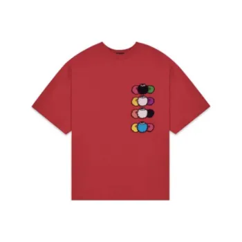 WE11DONE T Shirts Unisex Red