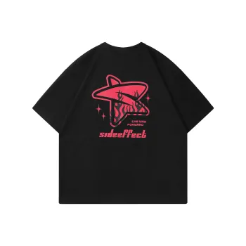 SIDEEFFECT Short Sleeved T Shirts Unisex Summer