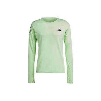 Adidas Adizero Running Long Sleeve Long-Sleeve Top T-Shirt Men's Green