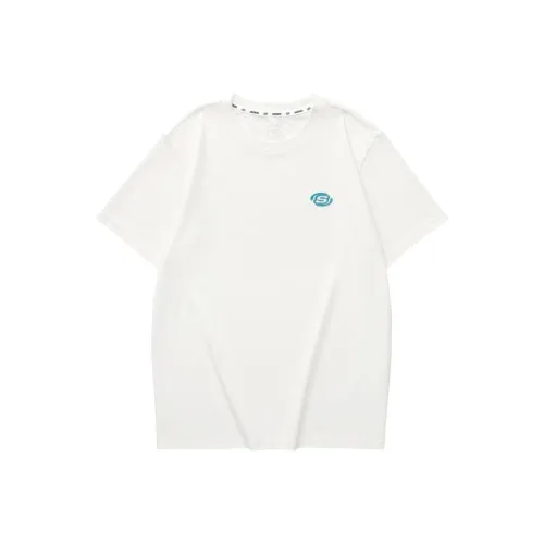 Skechers Set-in Sleeve T-Shirt Unisex Marshmallow White