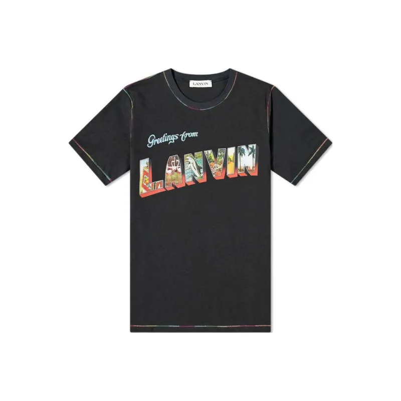Lanvin T Shirts Men Black-0