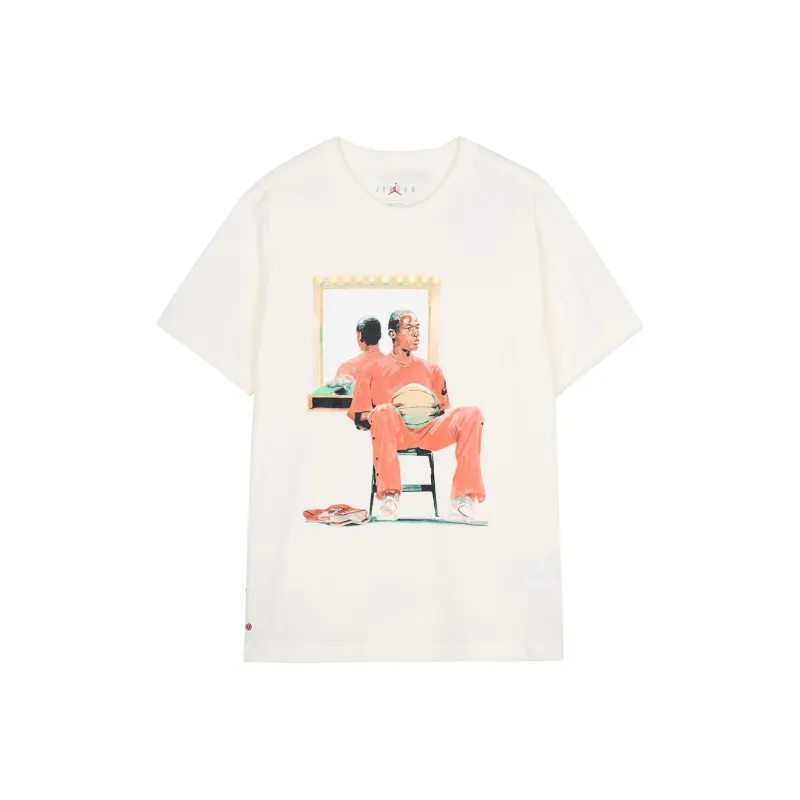 Jordan T Shirts Men White-0