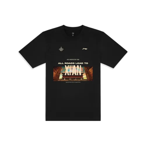LINING Butler China Trip Series T Shirts Unisex Black