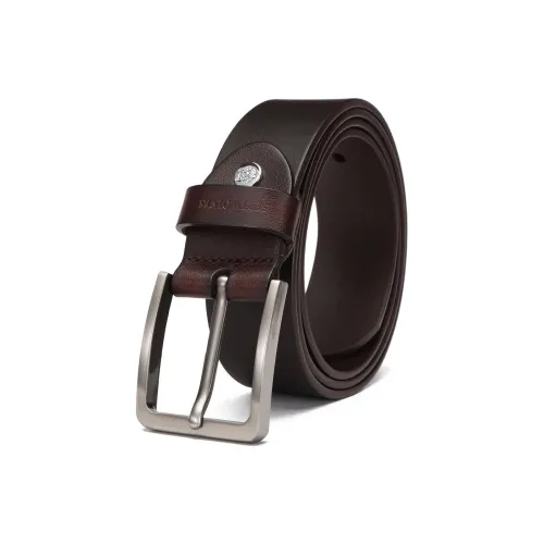 SEPTWOLVES Cow Leather Belts Men's Width  3.8cm