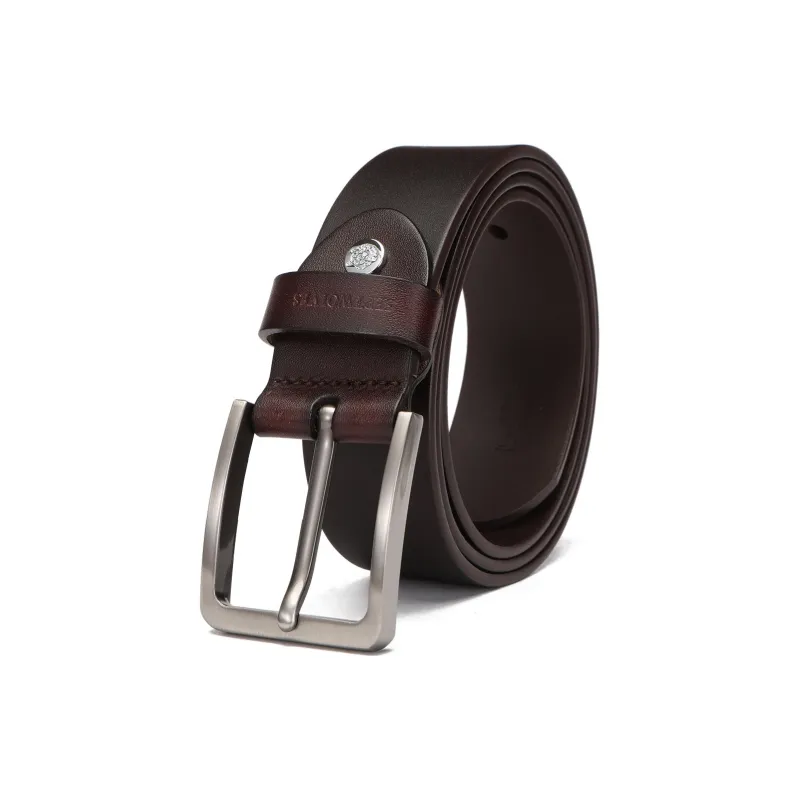 SEPTWOLVES Cow Leather Belts Men's Width  3.8cm-0