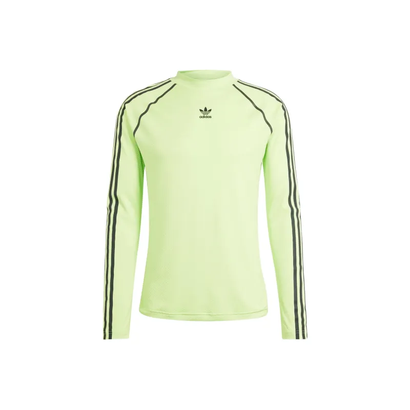 Adidas Originals Compression Long Sleeve Top T Shirt Men's Light Green-0