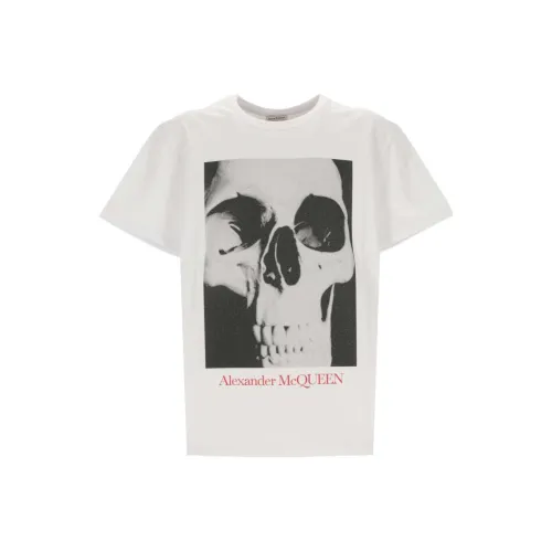 Alexander McQueen Skull Printed Crewneck T Shirt