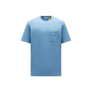 Fragment Design X Moncler X FRGMT Co branded SS23 T Shirts Unisex Blue