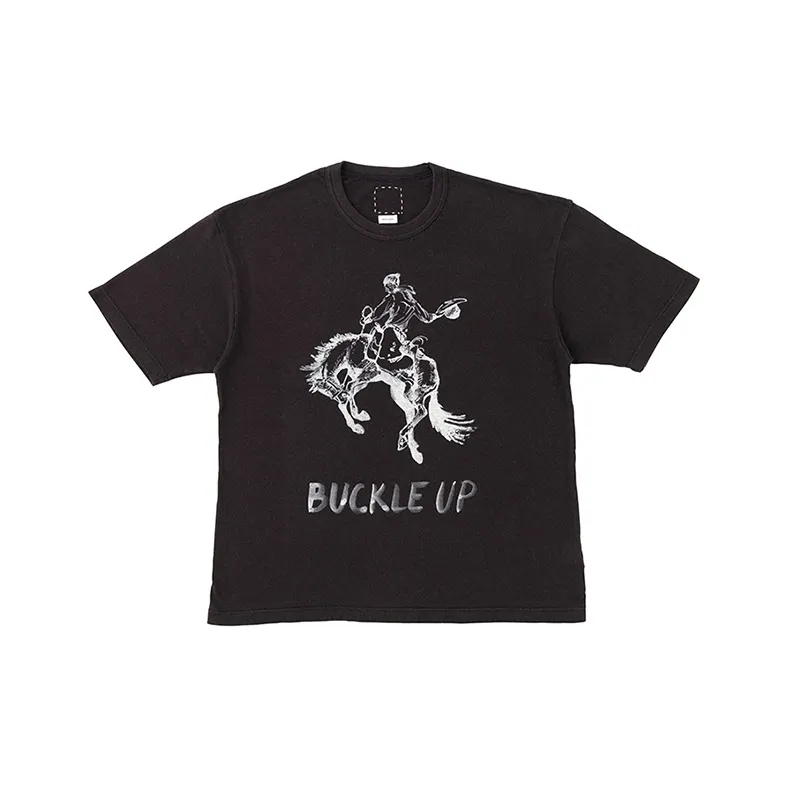 Visvim Jumbo Short Sleeve Buckle Up T Shirt-2