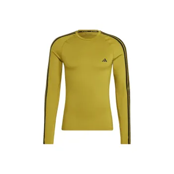 Adidas Techfit 3 Stripes Training Long Sleeve Tee