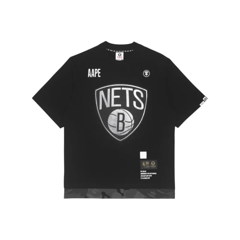 Bape X Nba Style Ape Face Phoenix Suns Basketball Tee-0