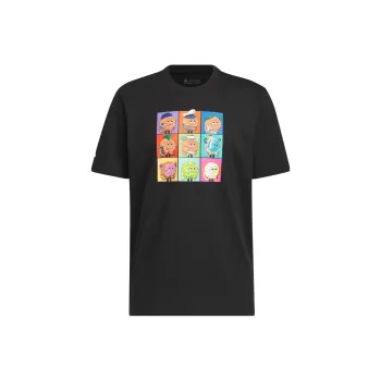 Adidas Set in Sleeve T Shirt Men's Black
