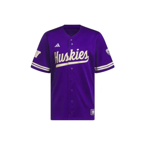 Adidas Free Shipping With AdiClub Washington Collegiate One Button Softball Jersey