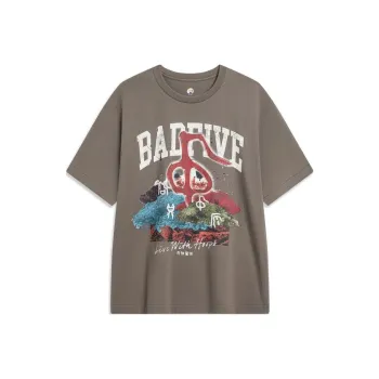 LiNing Badfive T Shirt Unisex Mushroom Umber