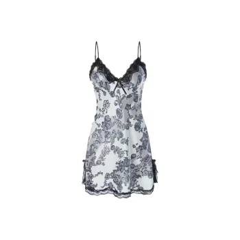 METE WHALE MT Nightgown Women's Blue And White