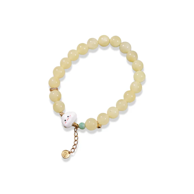The Call Of The Heart Amber Beeswax Bracelets Unisex-0