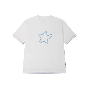 Converse SS23 Set in Sleeve T Shirt Unisex White