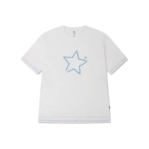 Converse SS23 Set in Sleeve T Shirt Unisex White