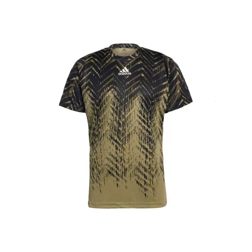 Adidas T Shirts Men Black/Gold