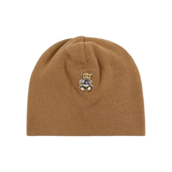 MOSCHINO Wool Beanies Unisex Brown