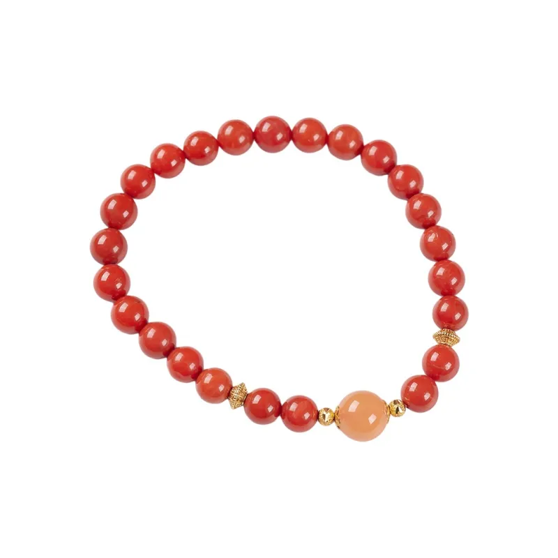 Execute The Blessing Southern Red Agate Bracelets Unisex-0