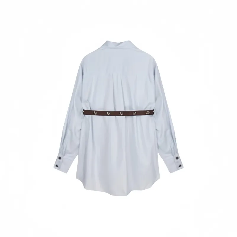 Mu Qingqing Long Sleeved Dresses Women's Shirt Dress-1