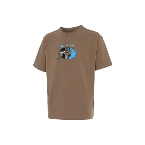 Converse Disk Jockey T-Shirts Men Brown