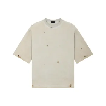 WE11DONE SS24 T Shirt Unisex Beige