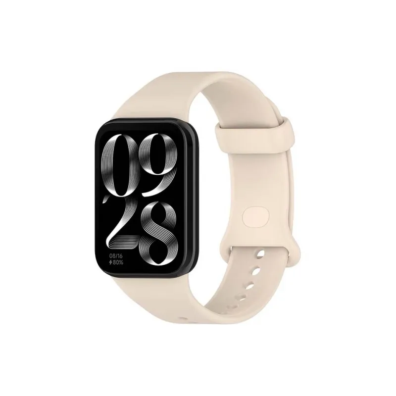 Mr. Strap Xiaomi Red Beige Compatibility Watch Band 232mm Silicone Material-7