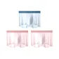 99040-F Set-Color Block Ice Muscle Pants-Light Blue+Light Pink+Light Pink (3 Pack)