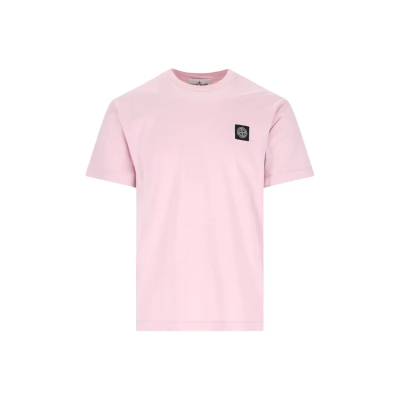 STONE ISLAND T Shirt Men's Pink-0