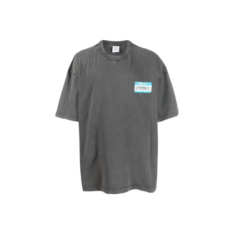 Vetements T-Shirts Men Gray-0