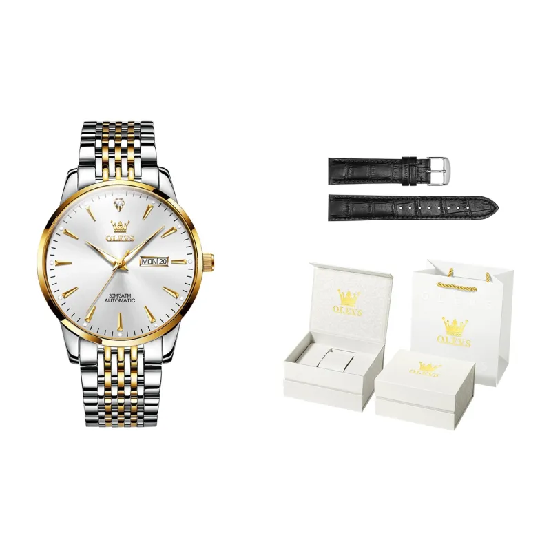 OLEVS Wisdom Series Mechanical Movement Watch Men's Watches Silver Dial-21