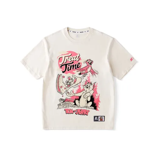 STARTER Tom And Jerry Series SS23 T-Shirts Unisex Birch White