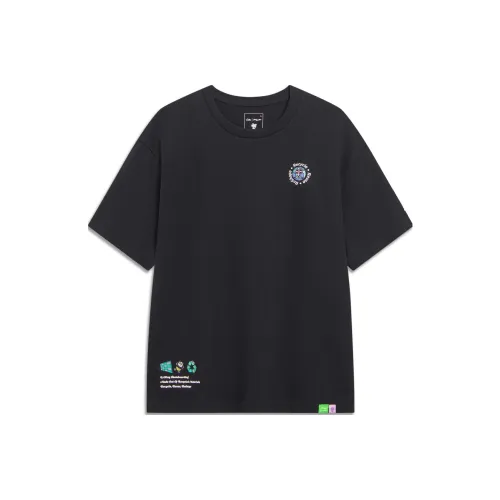 Steven Harrington X LiNing Li Ning X Steven Harrington T Shirts Unisex Black