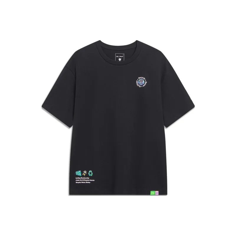 LiNing x Steven Harrington Li Ning X Steven Harrington T Shirt Unisex Black-0